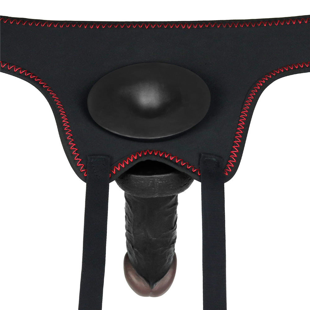 Cinta Peniana em Poliéster e Prótese Peniana Realística com Ventosa, Escroto e Glande Definida - Lovetoy Ingen Strap on Set 7.0 | 13 x 3,6 cm | Disponível em Cores - 4