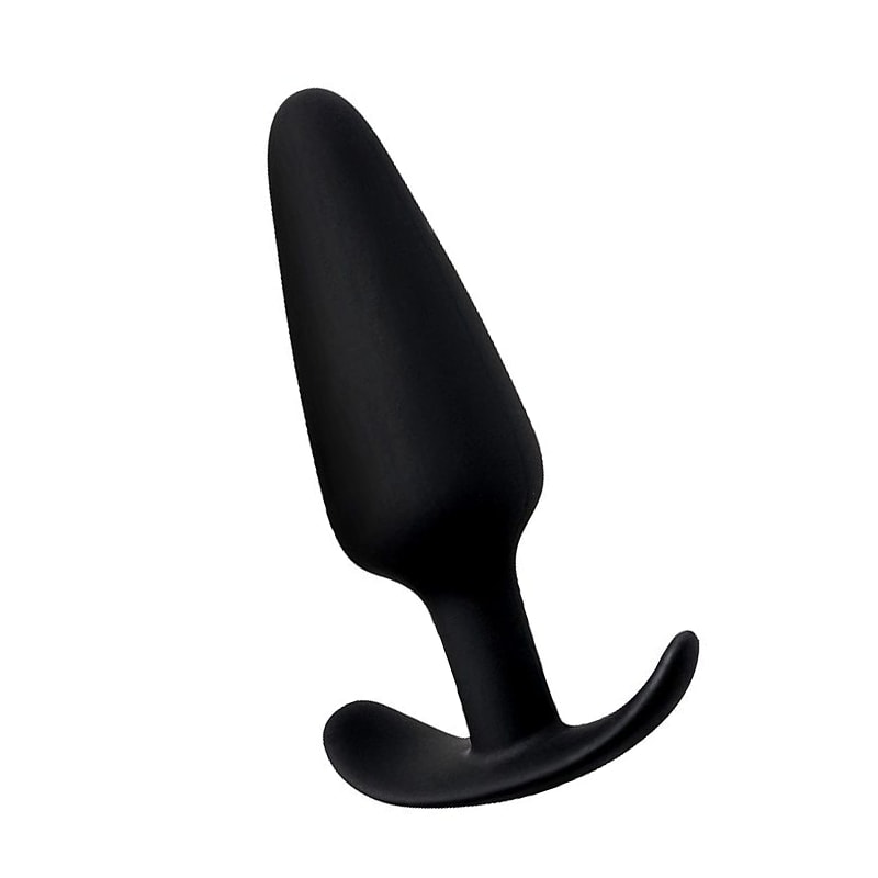 Plug Anal ''P'' em Silicone Aveludado e Formato Cônico - 7,7 x 2,2 cm | Disponível em 2 Cores - 4