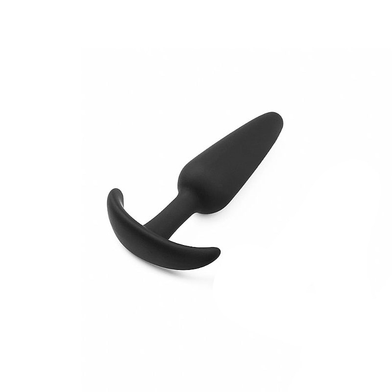 Plug Anal ''P'' em Silicone Aveludado e Formato Cônico - 7,7 x 2,2 cm | Disponível em 2 Cores - 5
