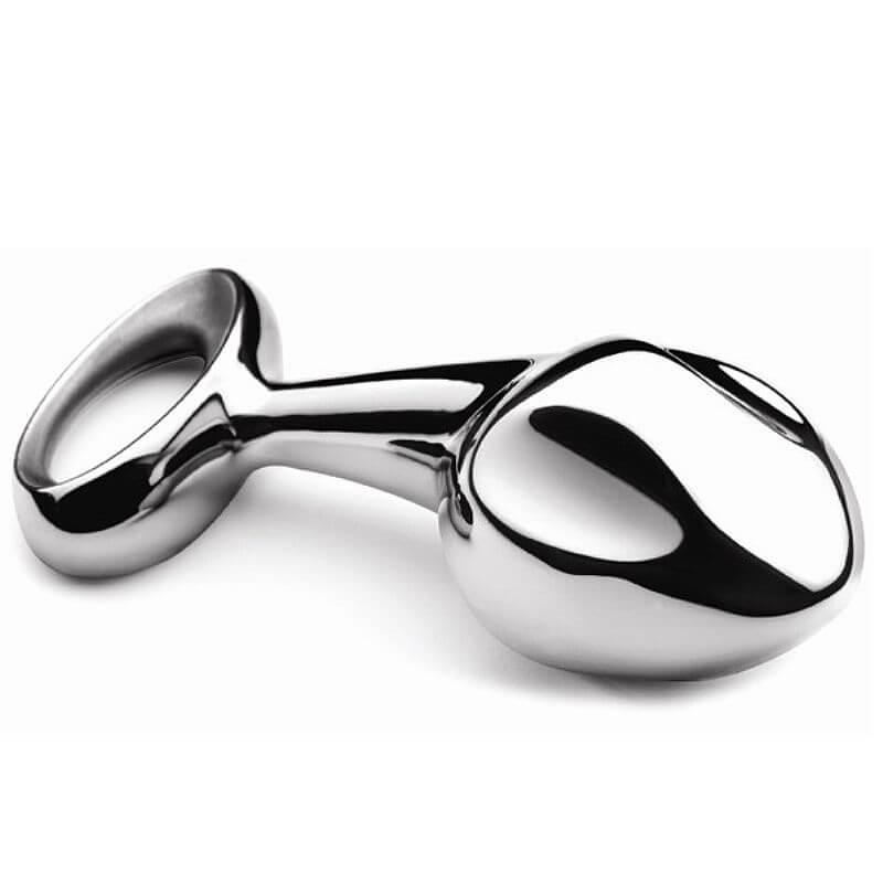 Lovetoy Luxury Pure - Plug Anal de Aço - 9,7 x 3,3 cm | Cor: Prata - 2