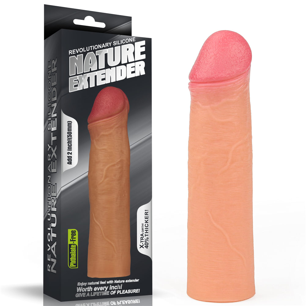 Capa Peniana Extensora com Preenchimento na Ponta - Lovetoy Nature Extender | 17 x 4 cm | Disponível em 2 Cores - 4