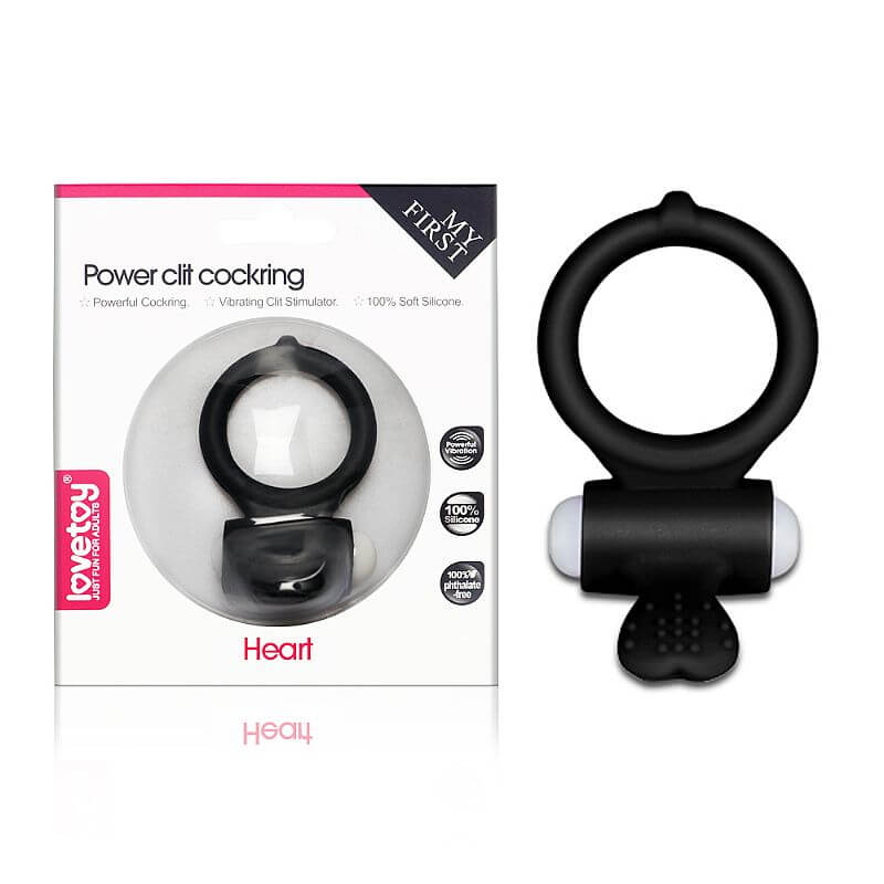 Anel Peniano com Estimulador de Clítoris com Vibração Única e Potente - Lovetoy Power Clit Cockring | Disponível em 3 Cores - 1
