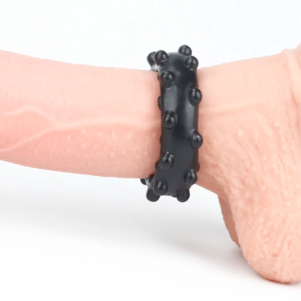 Anel Peniano em TPE com Esferas Massageadoras - Lovetoy Power Plus | Disponível em 2 Cores - 5