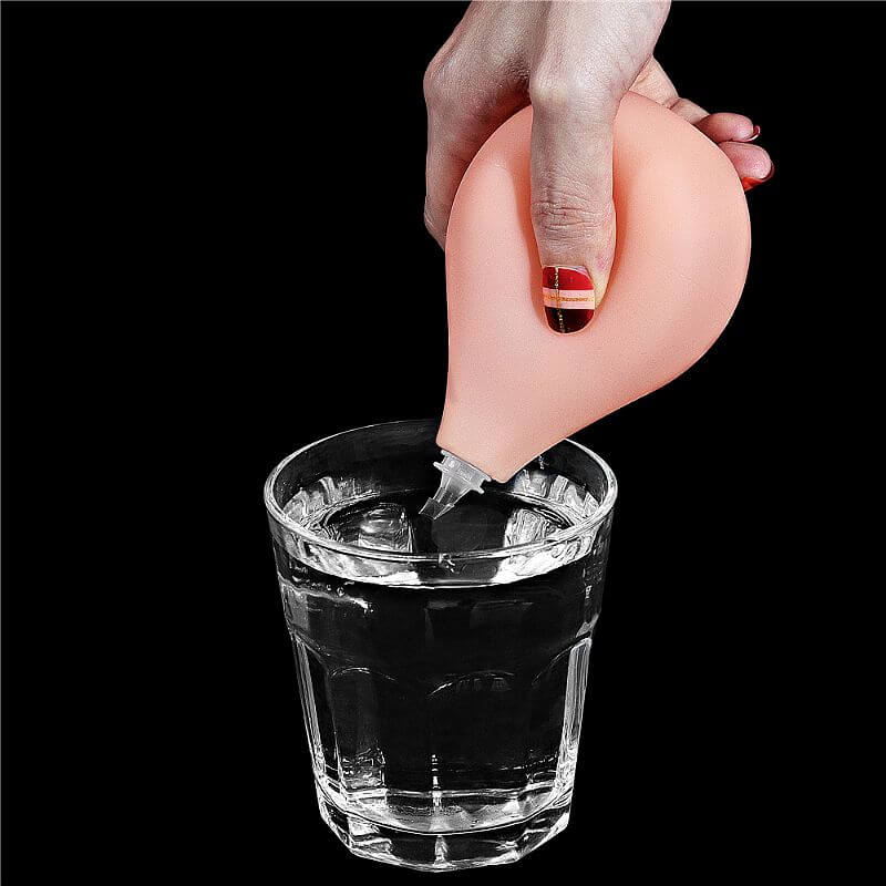 Prótese Peniana Realística Ejaculadora com Pêra, Mangueira, Glande e Escroto - Lovetoy Squirt Extreme 11" | 22 x 4,5 cm - 7