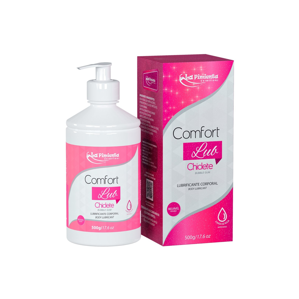 Lubrificante Corporal Beijável à Base D'Água - La Pimienta Comfort Lub | 500g | Disponível em 7 Sabores - 5