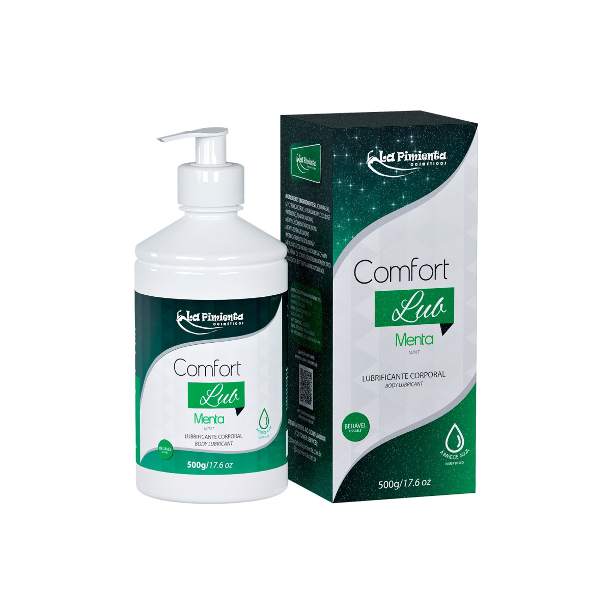 Lubrificante Corporal Beijável à Base D'Água - La Pimienta Comfort Lub | 500g | Disponível em 7 Sabores - 9