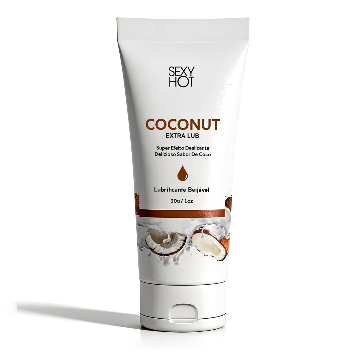Lubrificante Íntimo Beijável  à Base D'Água Extra Deslizante - Sex Hot Coconut Extra Lub | 30g - 2