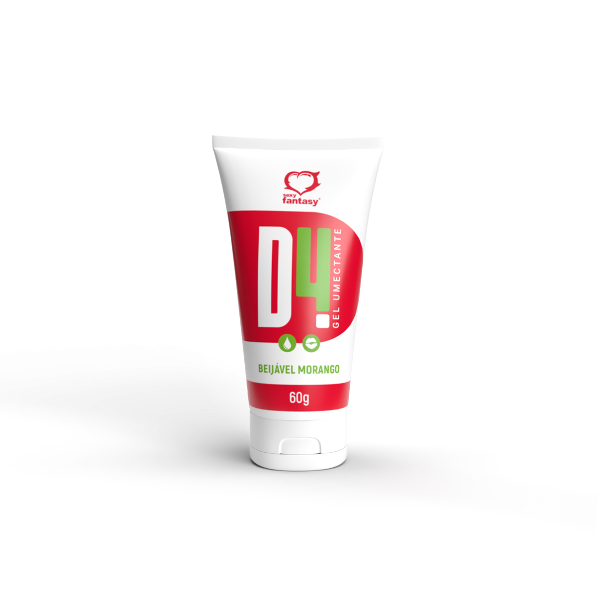 Lubrificante Lubrificante Íntimo Beijável - Sexy Fantasy D4 - 60g | Disponível em 4 Sabores - 4