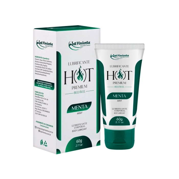 Lubrificante Premium Corporal Beijável com Efeito Hot - La Pimienta - 60g | Disponível em 8 Sabores - 15