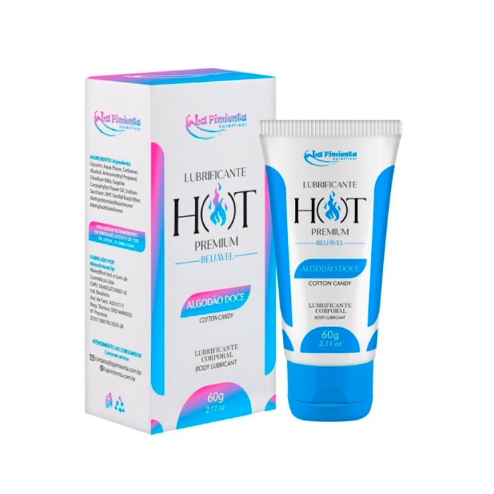 Lubrificante Premium Corporal Beijável com Efeito Hot - La Pimienta - 60g | Disponível em 8 Sabores - 5