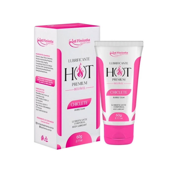 Lubrificante Premium Corporal Beijável com Efeito Hot - La Pimienta - 60g | Disponível em 8 Sabores - 1