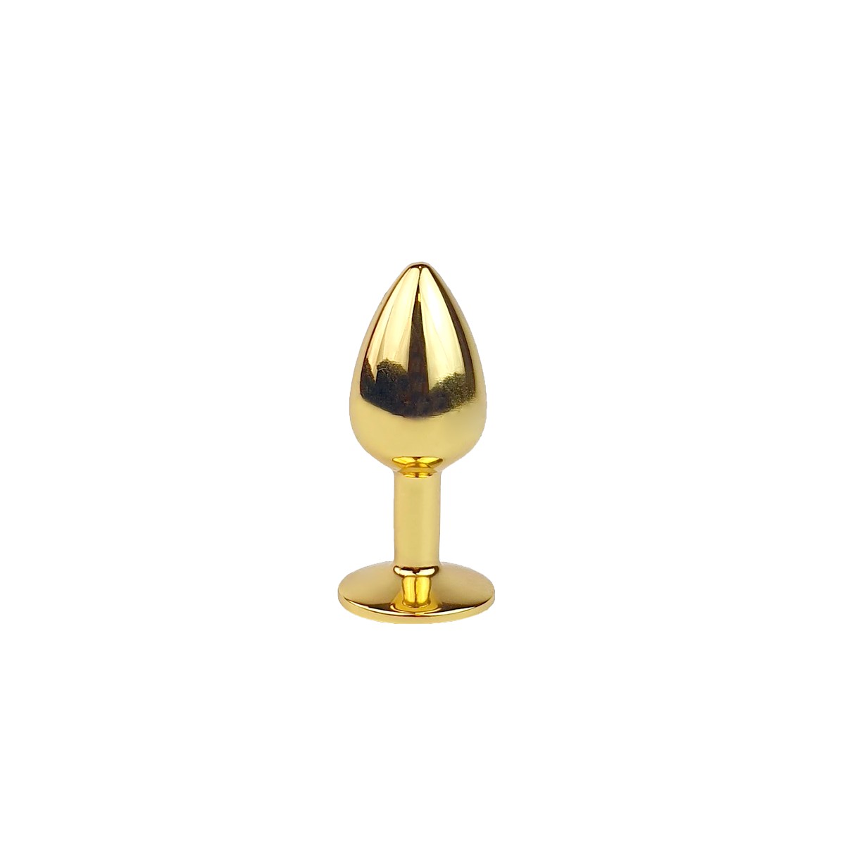 Plug Anal "P" Dourado com Joia na Base - Lust Metal Plug Diamond | 6 x 2,7 cm | Disponível em 11 Cores - 2