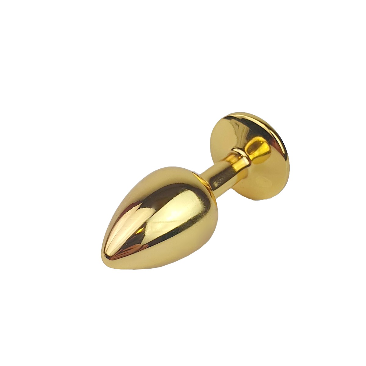 Plug Anal "P" Dourado com Joia na Base - Lust Metal Plug Diamond | 6 x 2,7 cm | Disponível em 11 Cores - 3