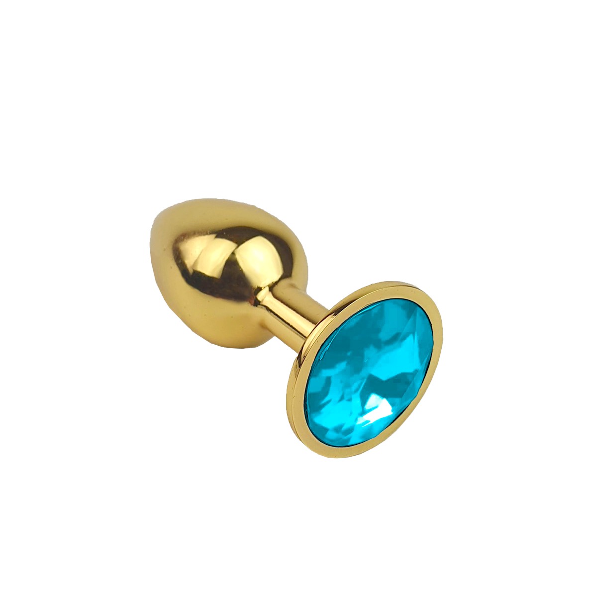 Plug Anal "P" Dourado com Joia na Base - Lust Metal Plug Diamond | 6 x 2,7 cm | Disponível em 11 Cores - 5