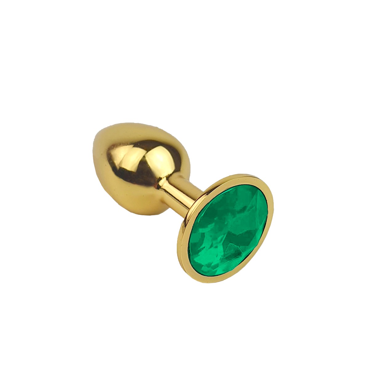 Plug Anal "P" Dourado com Joia na Base - Lust Metal Plug Diamond | 6 x 2,7 cm | Disponível em 11 Cores - 12