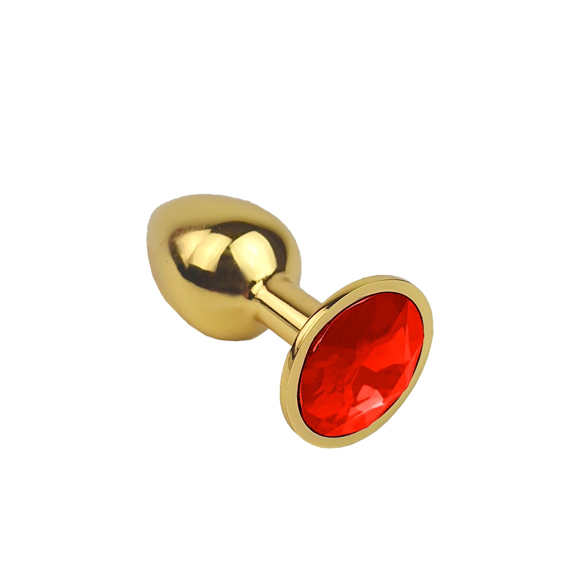 Plug Anal "P" Dourado com Joia na Base - Lust Metal Plug Diamond | 6 x 2,7 cm | Disponível em 11 Cores - 14
