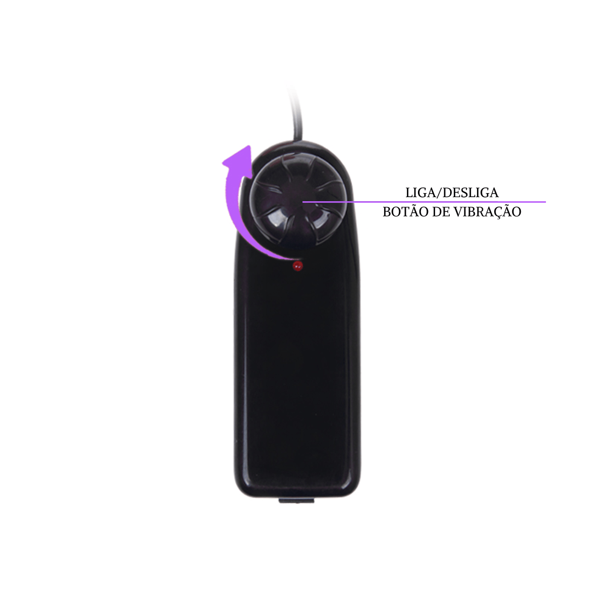 Prótese Peniana em TPR com Vibração Multivelocidade e Base em Ventosa - LyBaile The Big Penis | 24 x 4,3 cm - 6