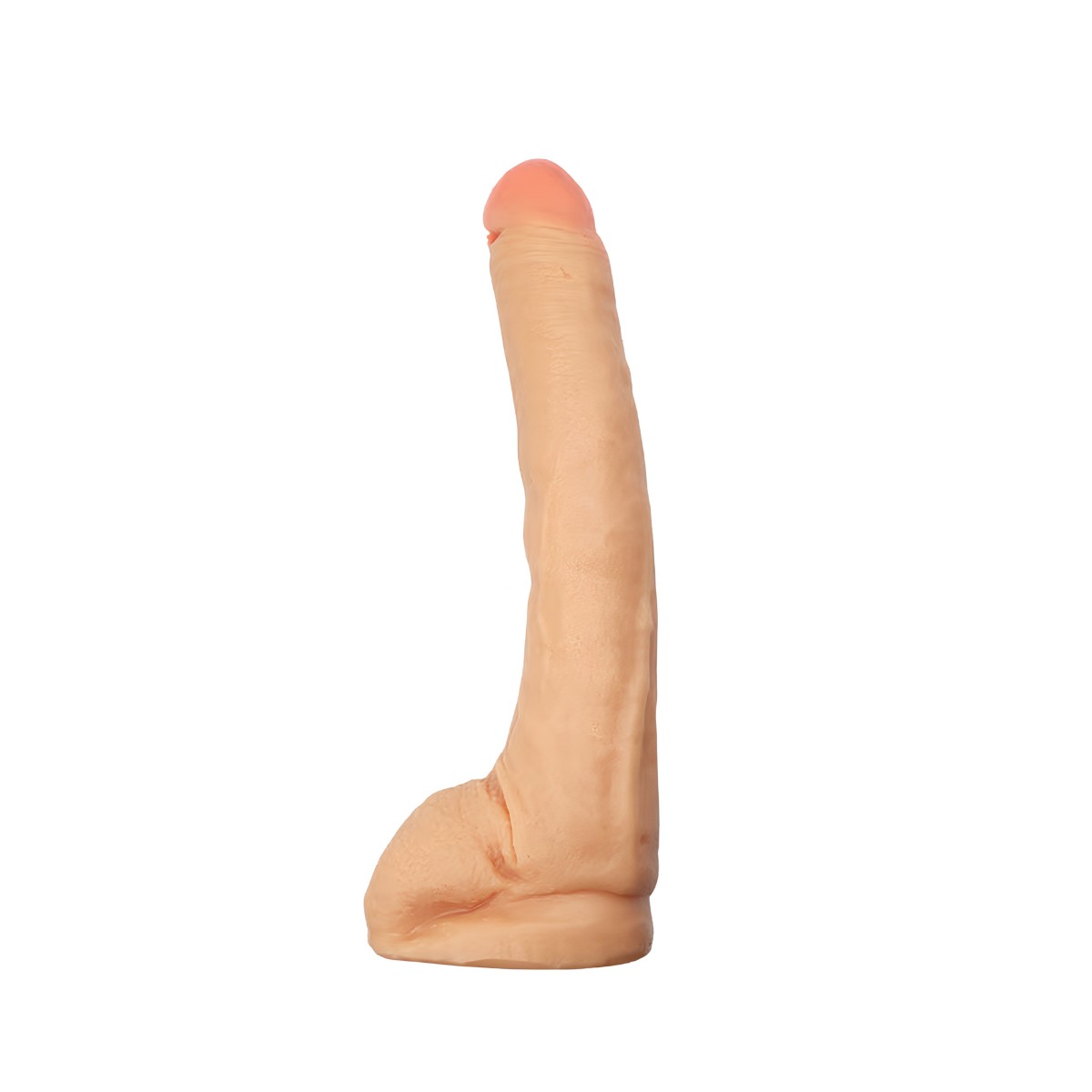 Prótese Peniana Realística Gigante com Veias, Escroto e Base de Apoio - Magic Sexy | 25 x 5,6 cm - 3