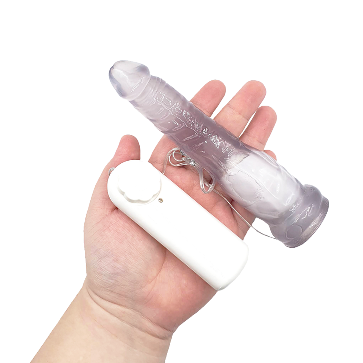 Prótese Realística em Jelly com Glande Definida, Vibração Multivelocidade e Controle Remoto com Fio - Magic Sexy | 14 x 2,6 cm | Disponível em 8 Cores - 19