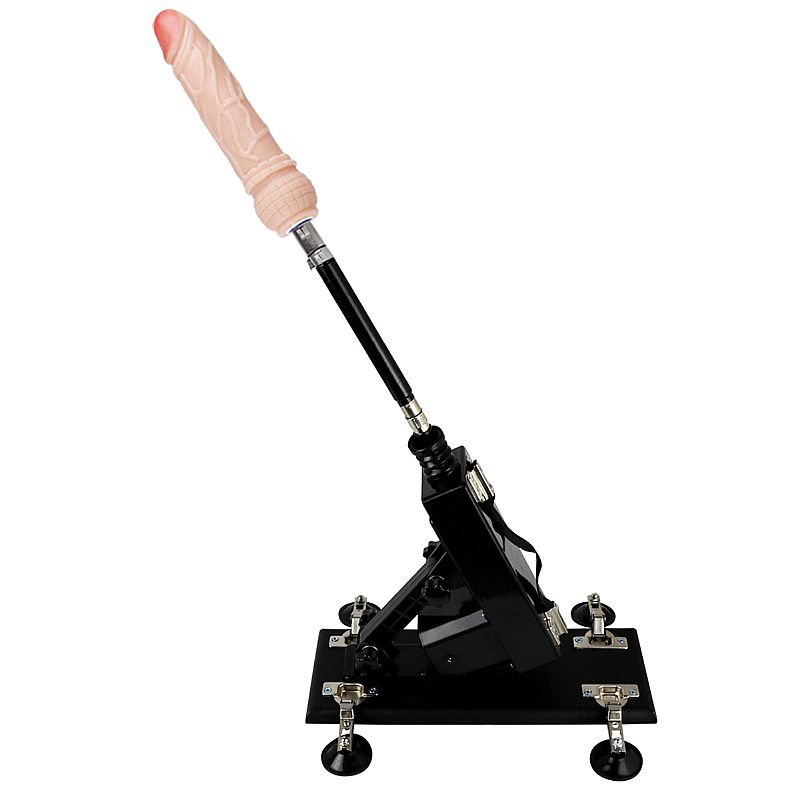 Máquina do Sexo com Multivelocidade, 2 Próteses Penianas, 1 Plug Anal em Jelly e Ventosas - Powerful Driving | Disponivel em 2 Cores - 4