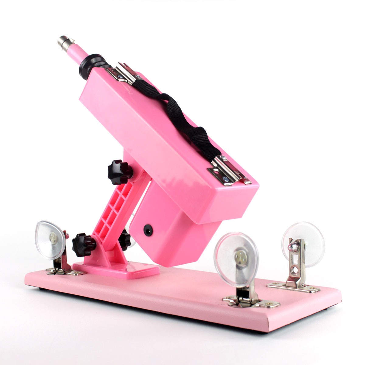 Máquina do Sexo com Multivelocidade, 2 Próteses Penianas, 1 Plug Anal em Jelly e Ventosas - Powerful Driving | Disponivel em 2 Cores - 10