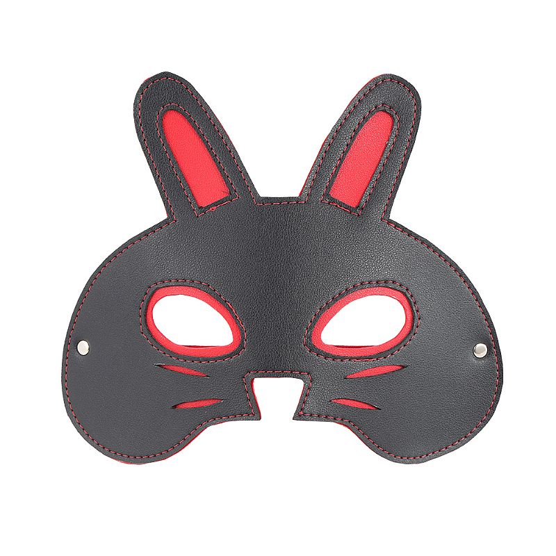 Máscara com Formato de Coelho em Couro Sintético - Sexy Import | 25,5 x 20 cm - 4