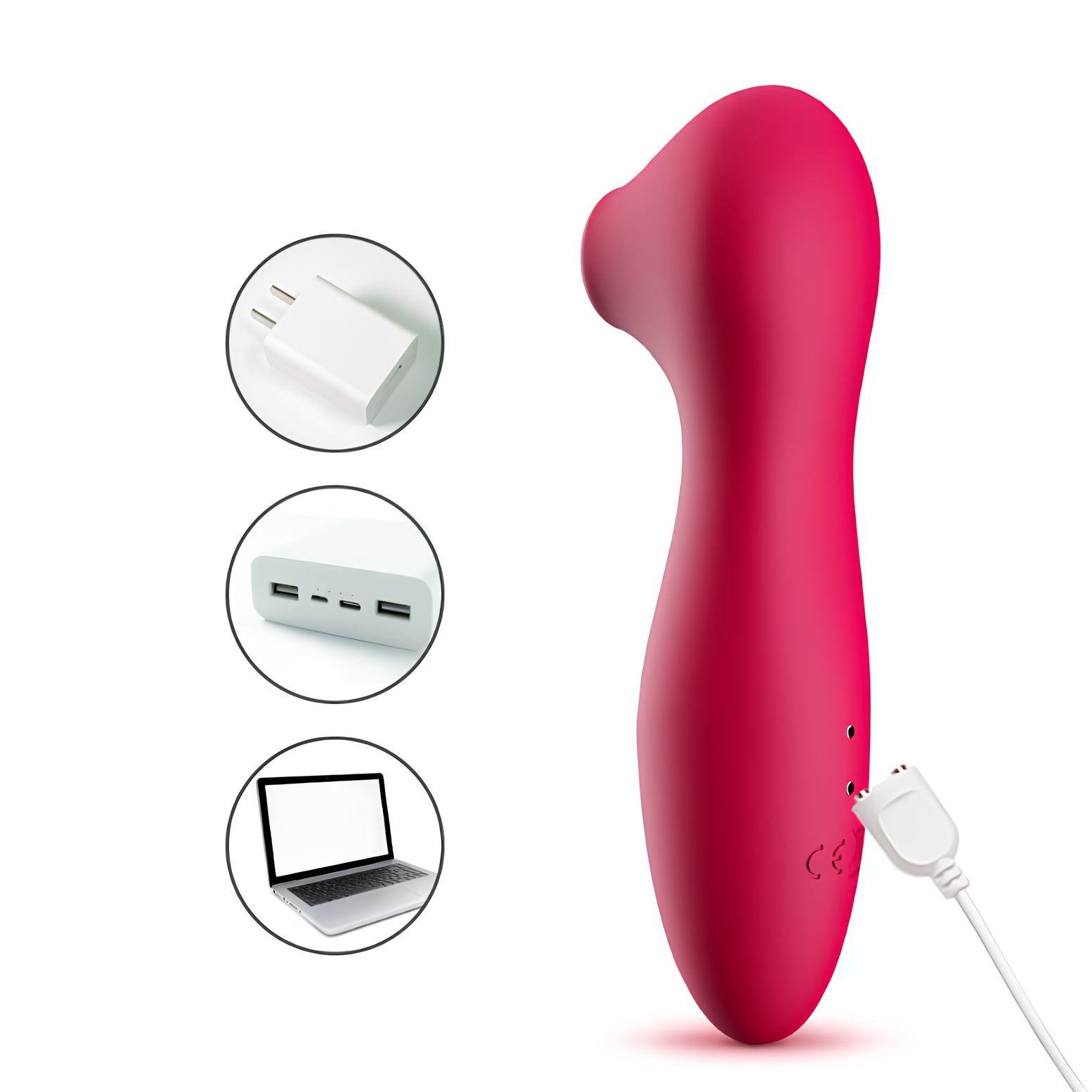 Massageador de Clitóris em Silicone com 7 Modos de Pulsação, Vibração e Recarregável - Dibe Orgasm Clitoral Super Vibratoris - 13 x 3,3 cm | Disponível em 2 Cores - 6