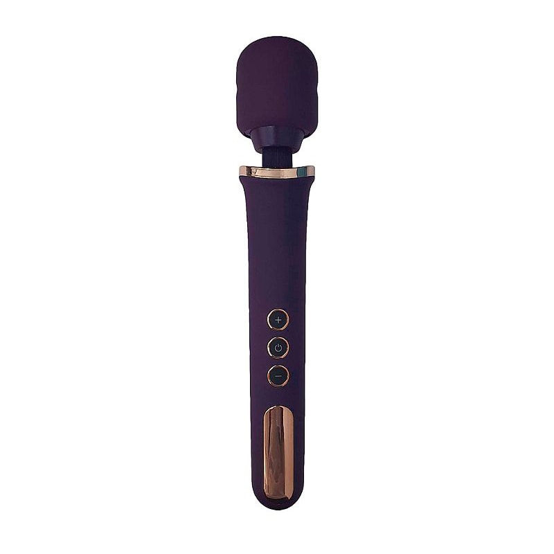 Massageador Recarregável em Silicone com Cabeça Flexível, 10 Modos de Vibração e 5 Modos de Intensidade - Manfly | 33 x 5,6 cm | Disponível em 3 Cores - 3
