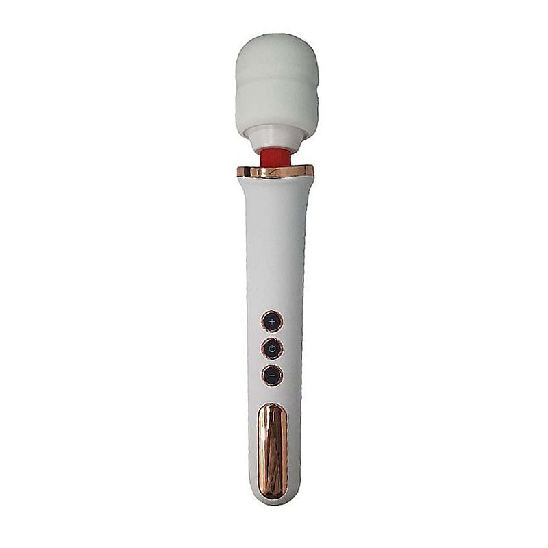 Massageador Recarregável em Silicone com Cabeça Flexível, 10 Modos de Vibração e 5 Modos de Intensidade - Manfly | 33 x 5,6 cm | Disponível em 3 Cores - 7