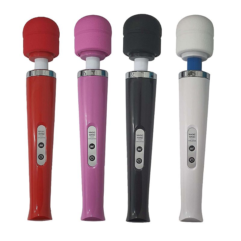 Massageador em Soft Touch com 10 Níveis de Vibração e Recarregável - Love Magic Wand | 31,5 x 5,7 cm | Disponível em 5 Cores - 1