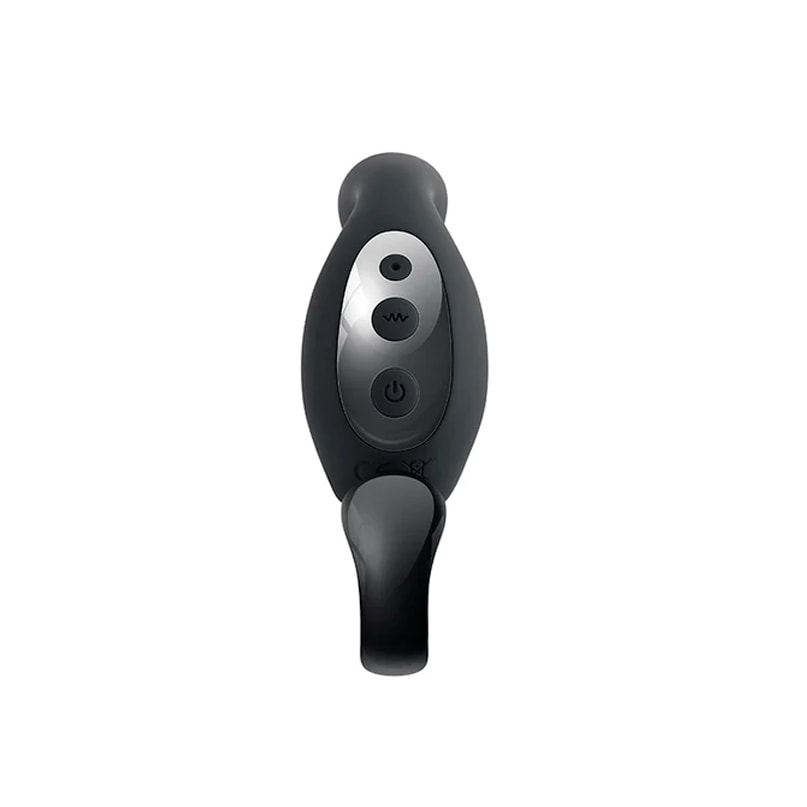Massageador de Próstata com Estimulador de Períneo em Silicone, 10 Vibrações, Movimentos e Controle Remoto Sem Fio - 10 x 2,6 cm - 4