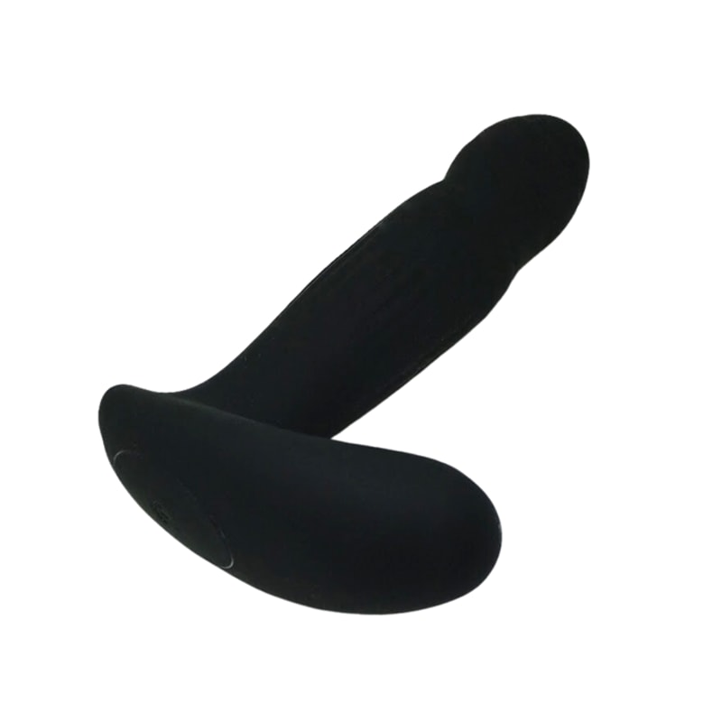Massageador de Próstata e Estimulador de Períneo em Silicone com 7 Modos de Vibração, Movimentos de Rotação e Controle Remoto - 13,5 x 3,5 cm - 3