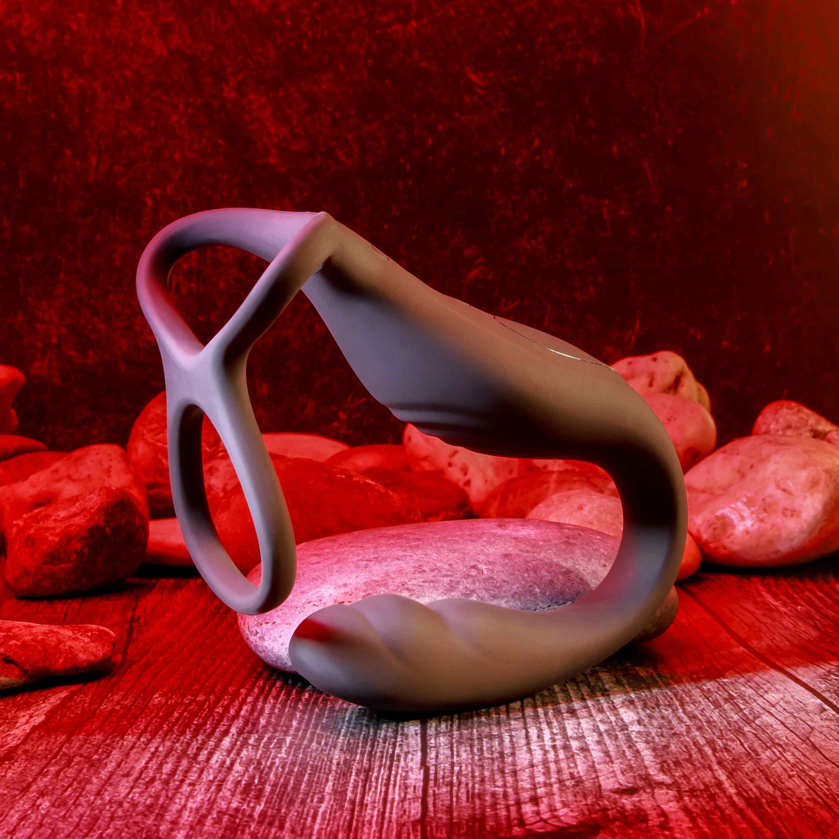 Massageador de Próstata e Períneo com Anel Peniano e Escroto em Silicone com 10 Modos de Vibração - Gender X The Wrangler - 4