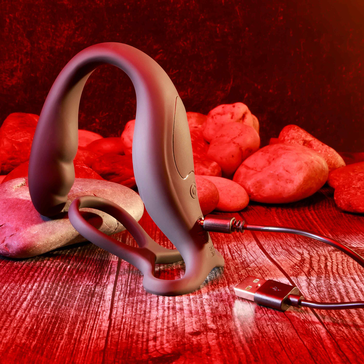 Massageador de Próstata e Períneo com Anel Peniano e Escroto em Silicone com 10 Modos de Vibração - Gender X The Wrangler - 5