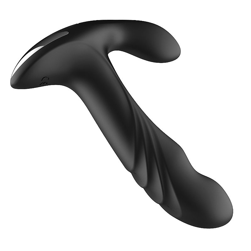 Massageador de Próstata e Períneo com Formato Ergonômico, 7 Modos de Vibração e 5 Função de Rotação - Aphrodisia Anal Swirl | 12 x 3,8 cm - 7