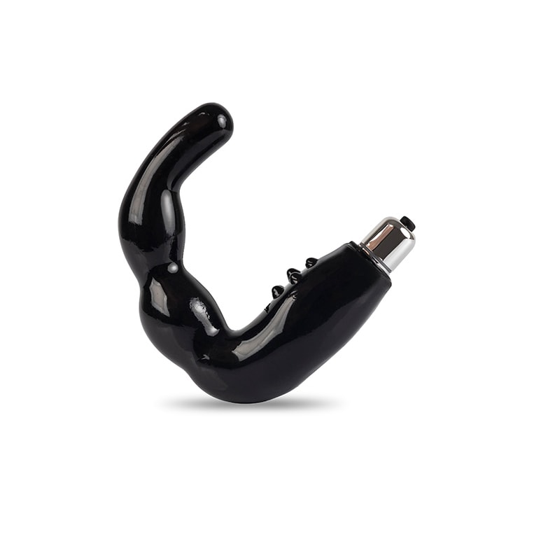 Massageador de Próstata e Períneo em Silicone com Vibração Única e Cerdas Estimuladoras - Dom M1 - 11,5 x 3,8 cm - 2