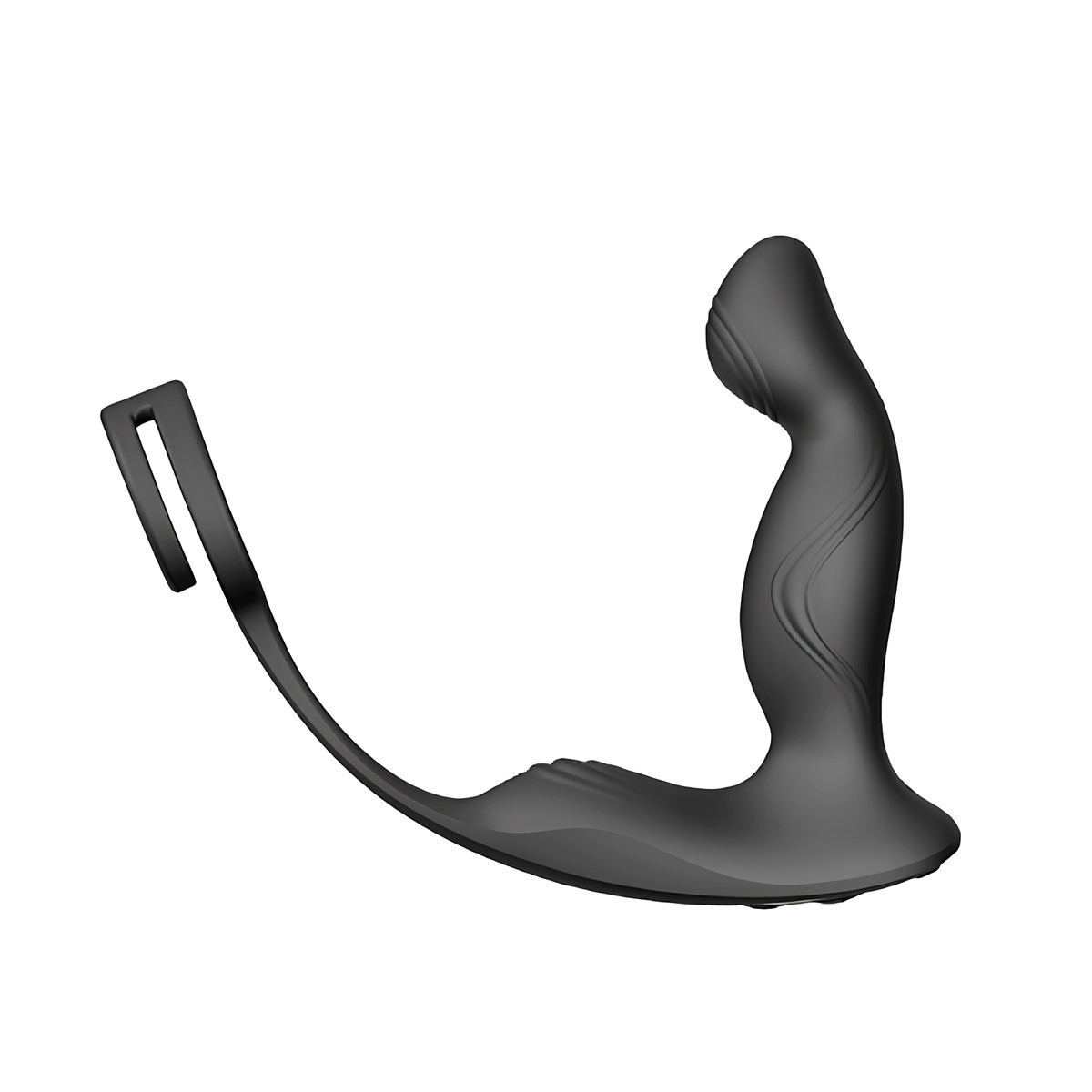 Massageador de Próstata Recarregável em Silicone com Anel Peniano Duplo, 9 Modos de Vibração, 9 Movimentos de Dedilhado e Controle Remoto - S-Hande Virgil-RCT | 10 x 3 cm - 3