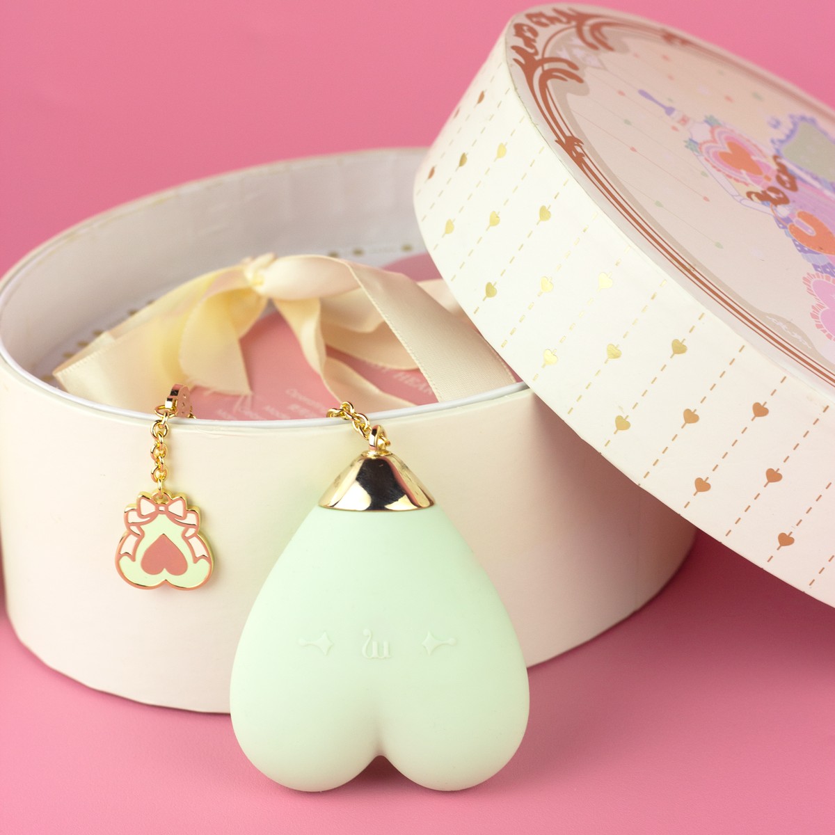 Massageador Recarregável com 8 Modos de Vibrações, Folheado em Ouro 18K e À Prova De Água em Forma de Coração - Zalo Lolita Baby Heart | Disponível em 4 Cores - 1