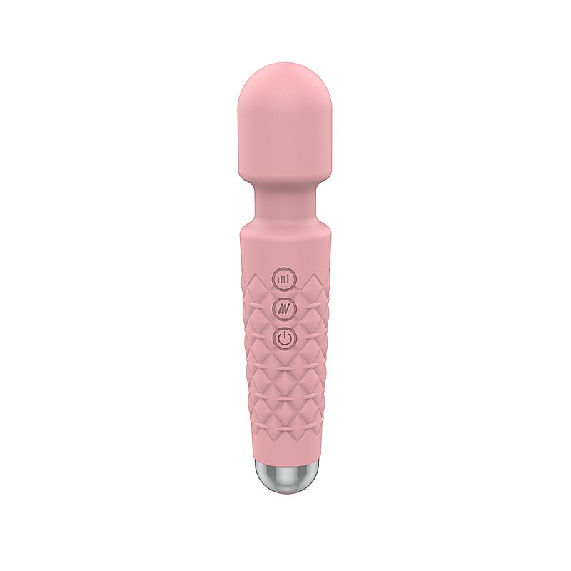 Vibrador Massageador em Silicone com Texturas, 20 Modos de Vibração, 8 Intensidades e Carregamento via Cabo USB - SI | 20 x 4,2 cm | Disponível em 4 Cores - 7