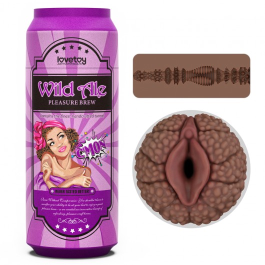 Masturbador Cerveja de Lata Com Formato de Vagina em TPE e Texturas Externas - Lovetoy Pleasure Brew | 16 x 3 cm | Disponível em 2 Cores - 10
