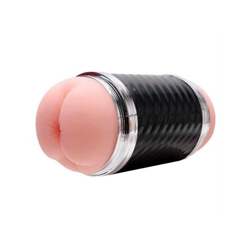 Masturbador Duplo que Simula Sexo Vaginal e Anal com Texturas Interna - Double Entrance | 14,5 x 3 cm | Disponível em 2 Cores - 8