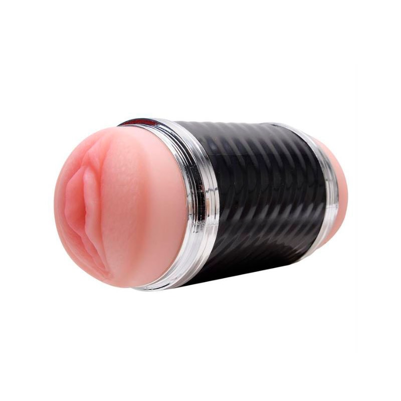 Masturbador Duplo que Simula Sexo Vaginal e Anal com Texturas Interna - Double Entrance | 14,5 x 3 cm | Disponível em 2 Cores - 9