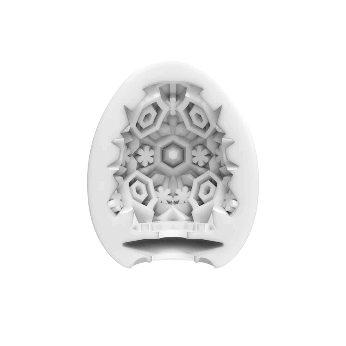 Masturbador Egg em TPE com Texturas de Flocos de Neve - Tenga Snow Crystal | 5,8 x 5 cm - 2