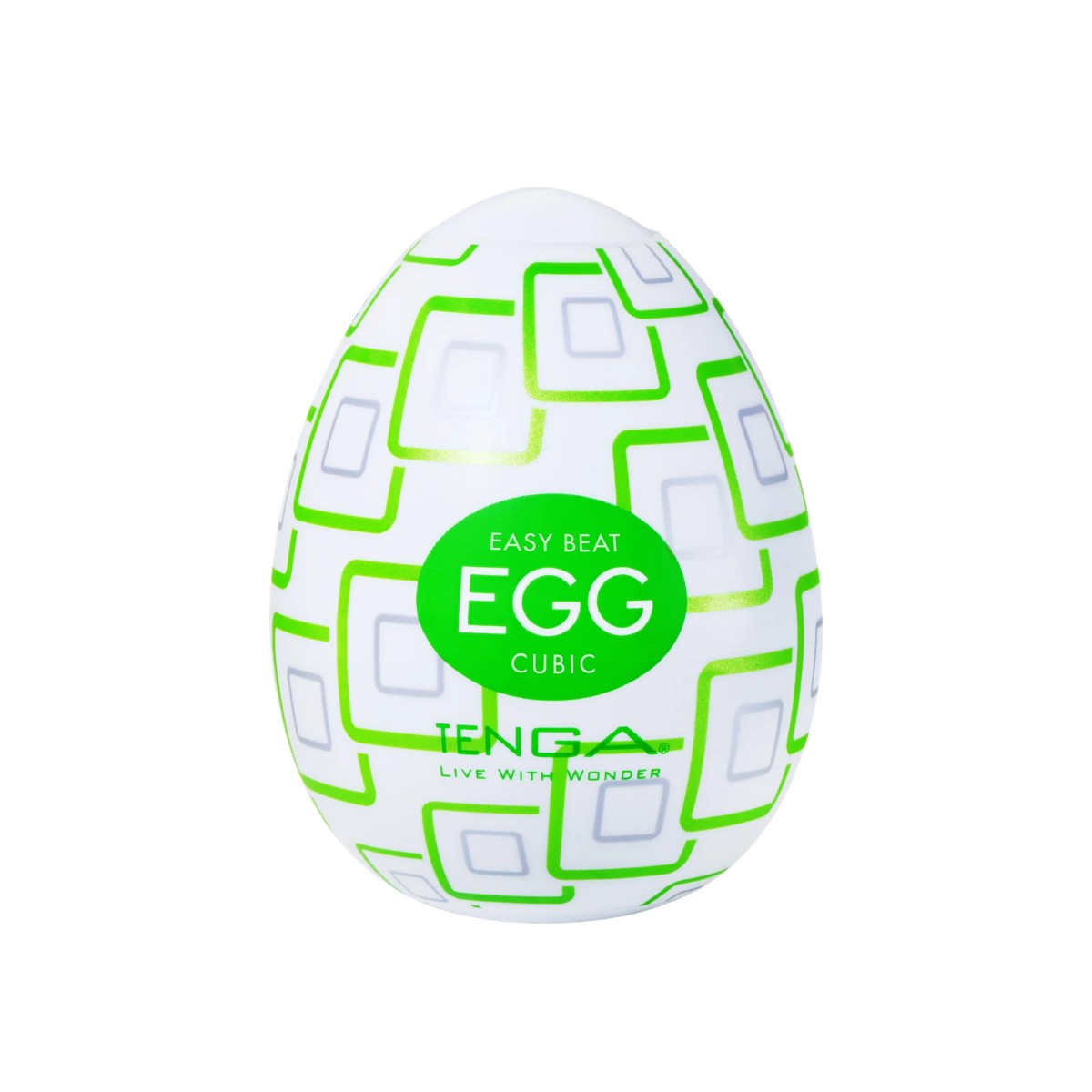 Masturbador em Formato de "Egg" em TPE com Textura Geométrica - Tenga Egg Cubic | 5,8 x 5 cm - 2