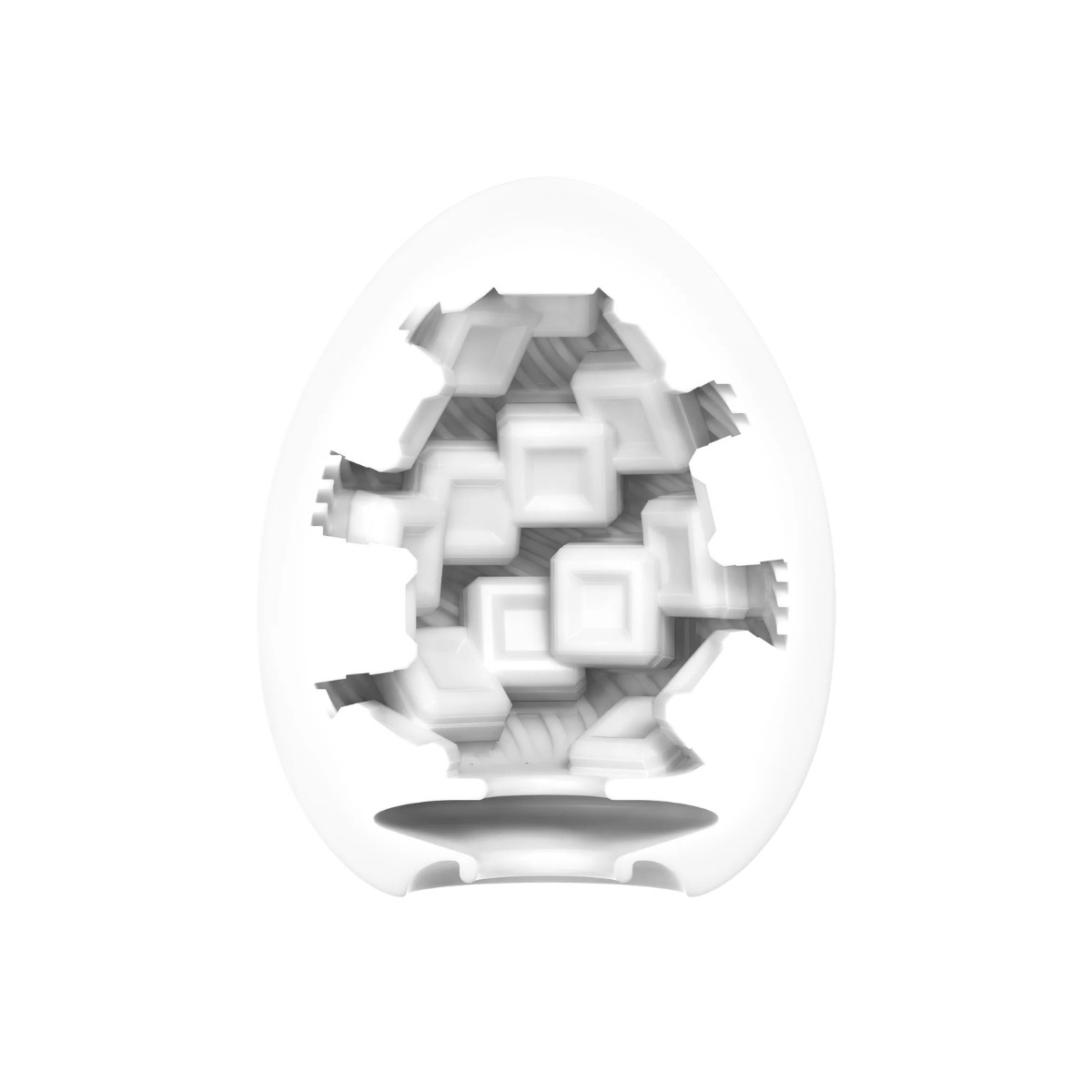 Masturbador em Formato de "Egg" em TPE com Textura Geométrica - Tenga Egg Cubic | 5,8 x 5 cm - 3