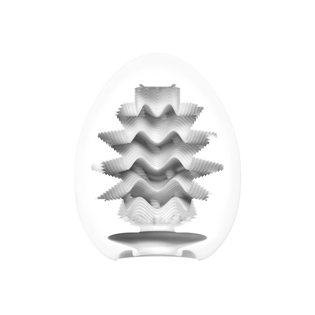 Masturbador em Formato de "Egg" em TPE com Textura Ondulada - Tenga Egg Wavy | 5,8 x 5 cm - 3