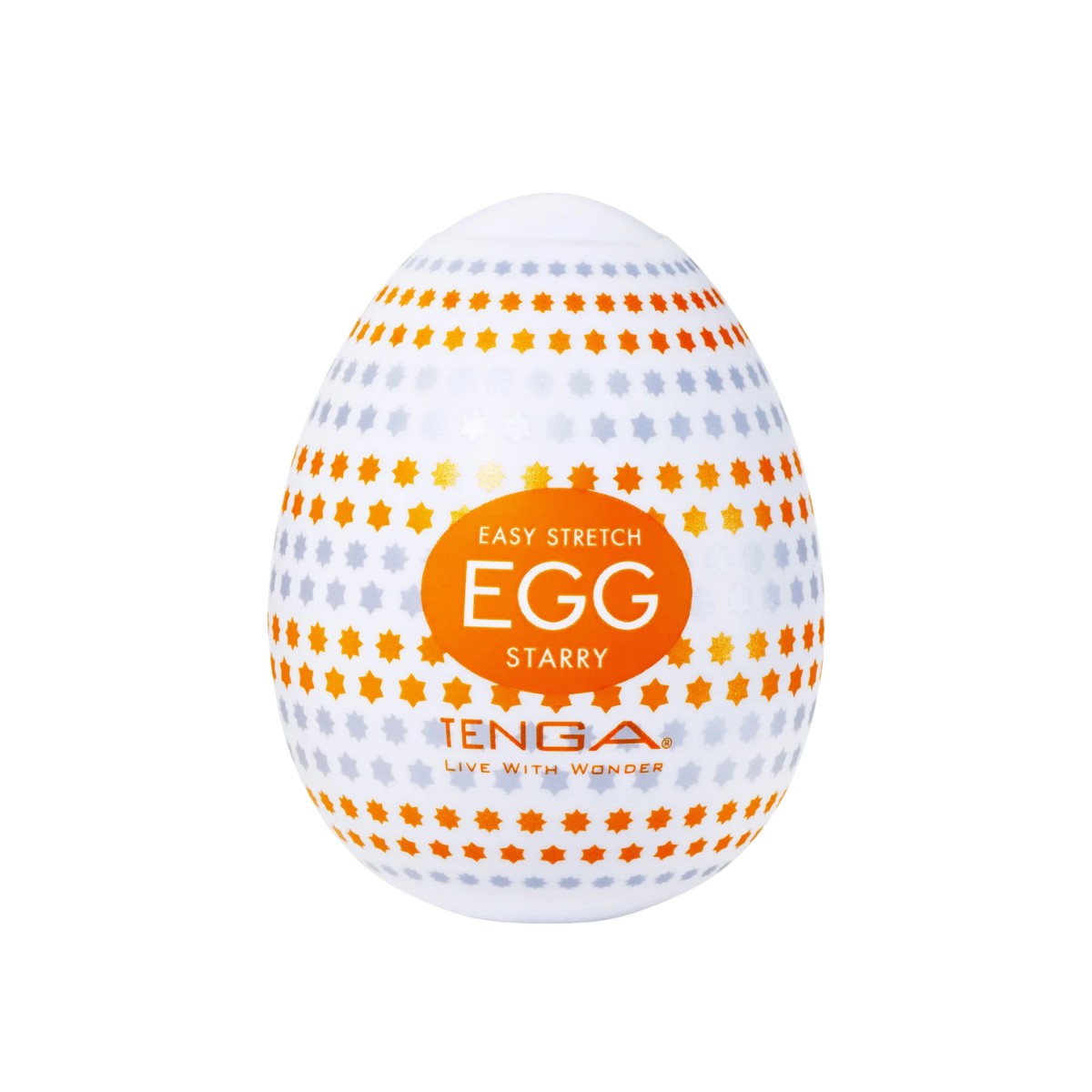 Masturbador em Formato de "Egg" em TPE com Textura Estrelada - Tenga Egg Starry | 5,8 x 5 cm - 2