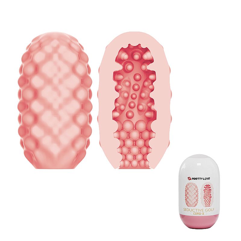 Masturbador em Formato de "Egg" em TPR com Texturas - Pretty Love Cupid-X | 8 x 4 cm | Disponível em 3 Modelos - 3