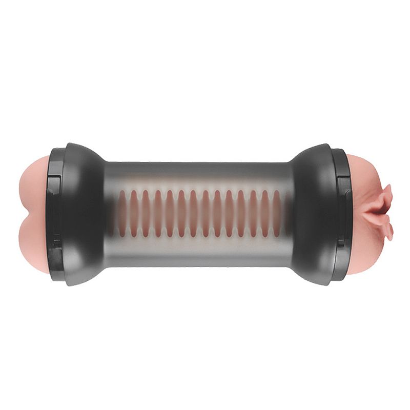 Masturbador em Formato de Halter com Vagina e Ânus em TPR - Pulse Cocktails Personal Trainer | 21 x 3 cm - 3