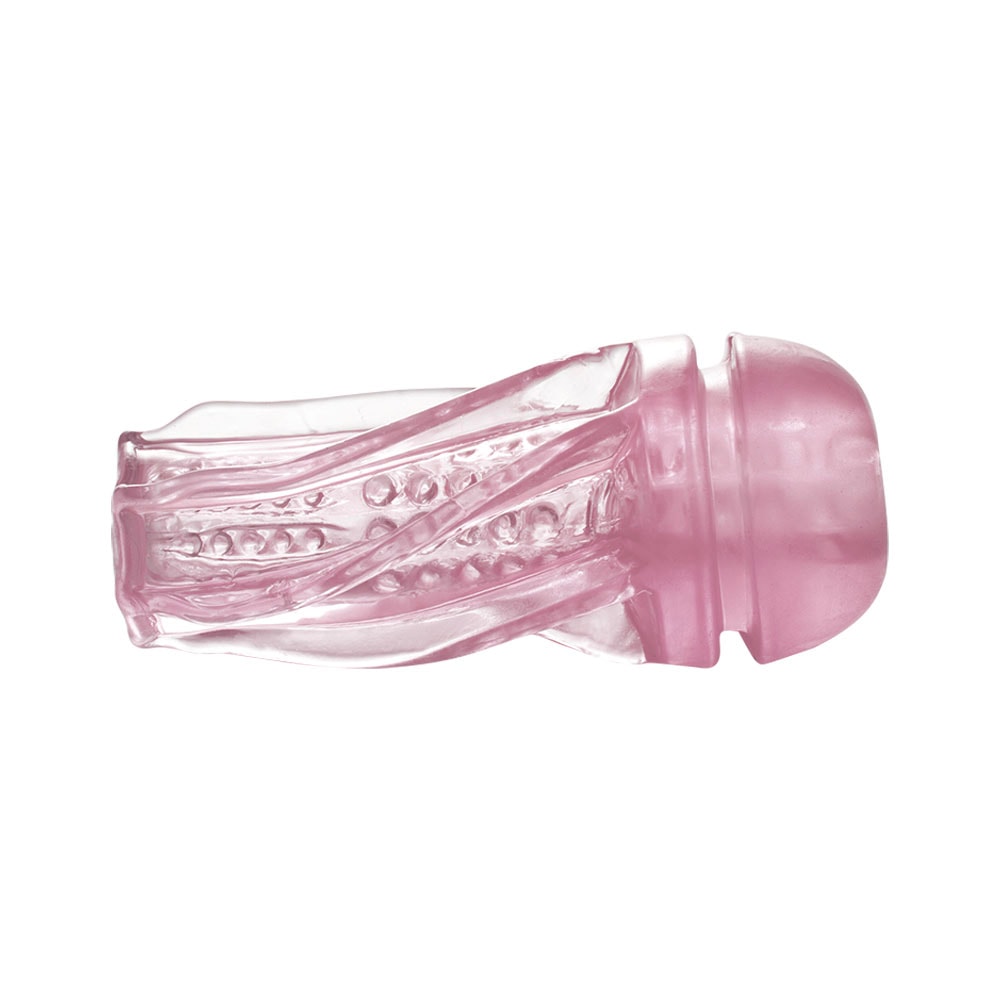Masturbador em Formato de Lanterna Transparente em TPR com Texturas Internas de Nódulos - 17,3 x 7,9 cm| Disponível em 3 Cores - 11